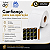 Kit Lite 10 rolos Etiqueta Couche s/serrilha 100mmx100mm - brinde 04 rolos de Ribbon Armor-Inkanto Cera AWR1 110x74mm - Imagem 5