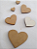 Aplique Coração em MDF - Pacote com 50 Unidades (4x3cm) - Imagem 1