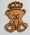Aplique MDF Cru Kit com 50 unidades Urso - 5cm - Imagem 1