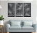 Quadro Decorativo Folhas Palmeira 55x80cm - Imagem 1