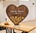 Quadro de Assinaturas HEART Amadeirado Personalizado - Imagem 1