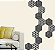 Kit com 10 Peças - Aplique Cobogó Decorativo MDF Hexagonal - Imagem 1