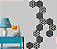 Kit com 10 Peças - Aplique Cobogó Decorativo MDF Hexagonal - Imagem 2