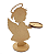 Porta Vela MDF Anjinho Natal 18x14x7cm - Kit com 10 unidades - Imagem 4