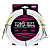 Cabo para Instrumento P10 Reto/L Ernie Ball Blindado Branco 6m - Imagem 1