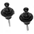 Strap Lock Trava Correia Guitarra Baixo Custom Sound Preto - Imagem 1