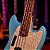 Baixo 4 Cordas Fender Mustang Bass Signature Jmj Daphne Blue - Imagem 2