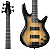Baixo 5 Cordas Ativo Ibanez Gio Gsr205sm Natural Gray Burst - Imagem 2
