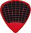 Palheta para Guitarra Ibanez Sand Grip Wizard Series Medium .8mm Red - Imagem 2