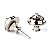 Kit De Roldana Strap Lock Dunlop Dual Design Straplok Nickel - Imagem 1