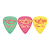 Kit 3 Palheta para Guitarra Ibanez Steve Vai Signature 1.0mm Green/Pink/Yellow - Imagem 2