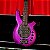 Baixo 5 Cordas Music Man Bongo 5 HH Fuschia Sparkle - Imagem 1
