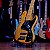 Baixo 5 Cordas Ativo Fender Marcus Miller Jazz Bass V Aged Natural 2006 - Imagem 1