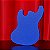 Porta Treco Organizador Baixo Jazz Bass Blue 3D - Imagem 4
