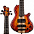 Mini Baixo 4 Cordas Ativo Mayones Cali 4 Transparent Custom Color Matt - Imagem 1