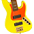 Baixo 5 Cordas Fender MonoNeon Jazz Bass V Neon Yellow - Imagem 2