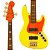 Baixo 5 Cordas Fender MonoNeon Jazz Bass V Neon Yellow - Imagem 1