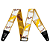 Correia Para Instrumento Fender WeighLess Monogram White - Imagem 1