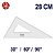 ESQUADRO ACRIL. 2M/M S/ GRAV. 60° 28CM - Imagem 2