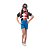 FANTASIA ARLEQUINA DC SUPER HERO CURTA G - Imagem 2