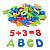 BRINQUEDO PEDAGOGICO EVA ALFANUMERICO 5MM 107PC 5X3CM. UNIDADE 5206 - EVAMAX - Imagem 2