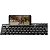 TECLADO MULTIMIDIA OFFICE USB PRETO COM APOIO PARA SMARTPHON - Imagem 2