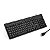 TECLADO MULTIMIDIA OFFICE USB PRETO COM APOIO PARA SMARTPHON - Imagem 3