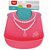 BABADOR DE SILICONE COM PEGA MIGALHAS ROSA - Imagem 1