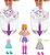 HRD65 POLLY POCKET FESTA DISCOTECA FASHION REVEAL - Imagem 1