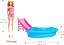 MATHRJ74 BARBIE PISCINA COM BONECA MAIO ROSA - Imagem 3