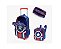KIT COMPOSTO DE: MOCHILA CARRINHO, LANCHEIRA E ESTOJO,100% POLIESTER AZUL  EAN :7899920935287 - Imagem 1