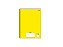 CADERNO BROCHURA 1/4 CD CALIGRAFIA 96FLS STIFF AMARELO FSC - Imagem 1