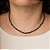 COLAR DE CRISTAL COM LETRINHA DE ZIRCÔNIA - PRETO - Imagem 1