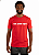 Camiseta de 95% Algodão + 5% Elastano - Adulto Vermelho. - Imagem 2