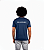 Camiseta de 95% Algodão + 5% Elastano - Adulto Azul Marinho - Imagem 2