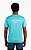 Camiseta de 95% Algodão + 5% Elastano - Adulto AZUL TURQUESA - Imagem 2