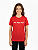 Camiseta Infantil - Algodão Vermelha - Imagem 2