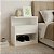 Mesa De Cabeceira Moderna 40cm Mdf Branco Enviada Montada Casa Decor - Imagem 6