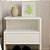 Mesa De Cabeceira Moderna 40cm Mdf Branco Enviada Montada Casa Decor - Imagem 3