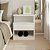 Mesa De Cabeceira Moderna 40cm Mdf Branco Enviada Montada Casa Decor - Imagem 1