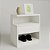 Mesa De Cabeceira Moderna 40cm Mdf Branco Enviada Montada Casa Decor - Imagem 5