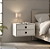 Mesa Suspensa MDF Branco com 2 Gavetas 40x30x20cm – Enviada Montada - Imagem 1