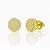 Par de Brinco Round Cravejado Banhado a Ouro 18k - Imagem 1