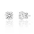 Par de Brinco Diamante 10mm Prata 925 - Imagem 1