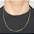 Corrente Grumet 55cm 2mm (Fecho Tradicional) (TAG 18k) (Banho Ouro*) - Imagem 1