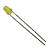 100X LED AMARELO DIFUSO( AMARELO QUE ACENDE AMARELO) PTH 3MM WCN-305HY1-30N-L WCN - Imagem 1