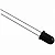100X LED INFRAVERMELHO RECPTOR FOTOTRANSISTOR PT334-6B 5MM PRETO EVERLIGHT - Imagem 1