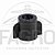 (ITEM PROMOCIONAL) ADAPTADOR ROSCA INTERNA 3/8” PARA ROSCA INTERNA 1/4” GÁS - MAGNOJET - Imagem 1