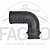 (ITEM PROMOCIONAL) CONEXÃO CURVA 90° PARA MANGUEIRA, ENCAIXE DE ANEL 1 1/2” PARA MANGUEIRA 1” - MAGNOJET - Imagem 1