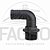 (ITEM PROMOCIONAL) CONEXÃO CURVA 90° PARA MANGUEIRA, COM ROSCA EXTERNA 3/4” PARA MANGUEIRA 3/4” - MAGNOJET - Imagem 1